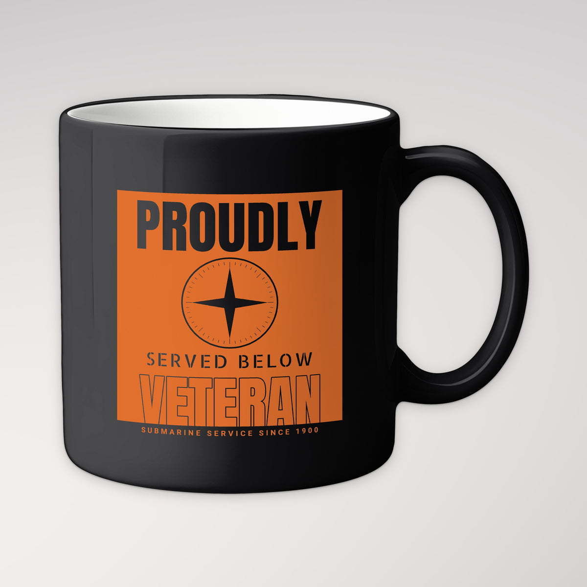 Proudly Served Below Poster Mug