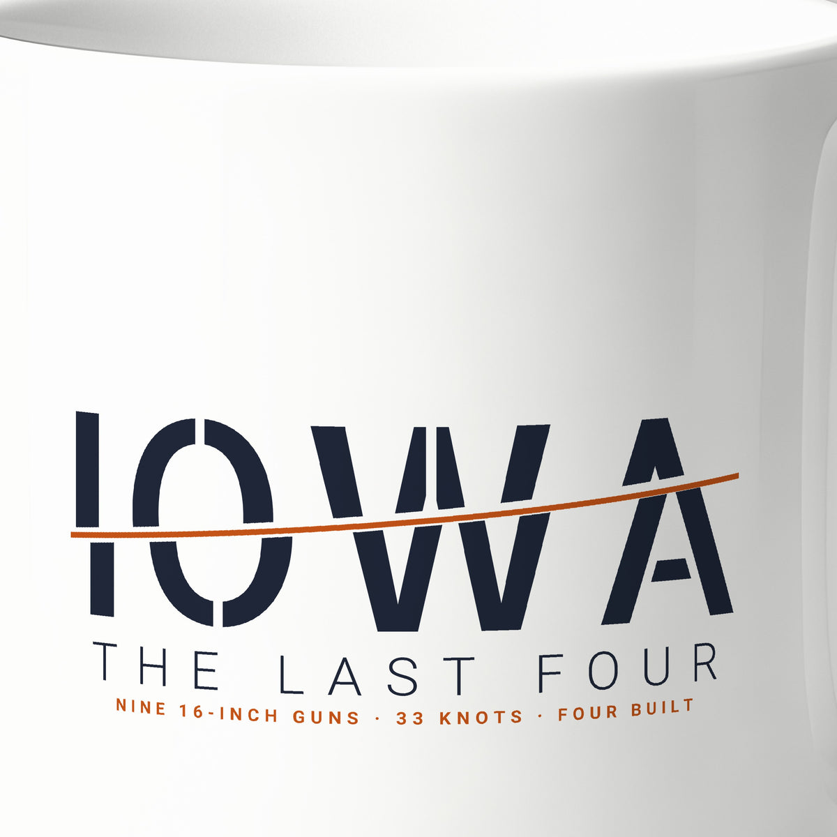 The Last Four Iowa Sliced Mug, print detail