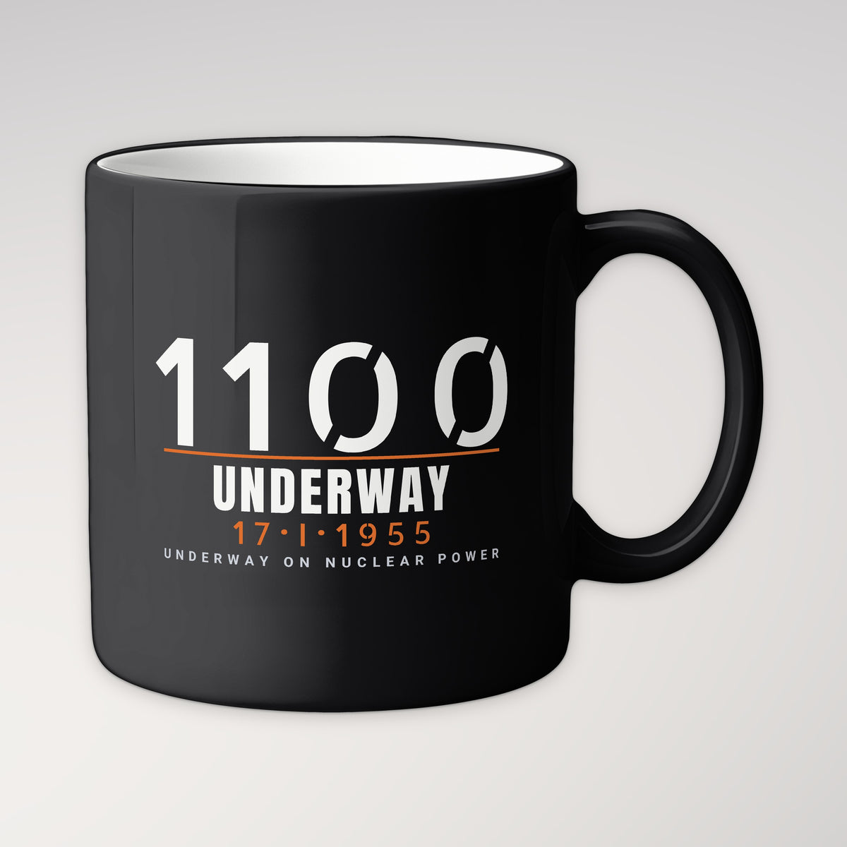Underway on Nuclear Power 1100 Mug in black
