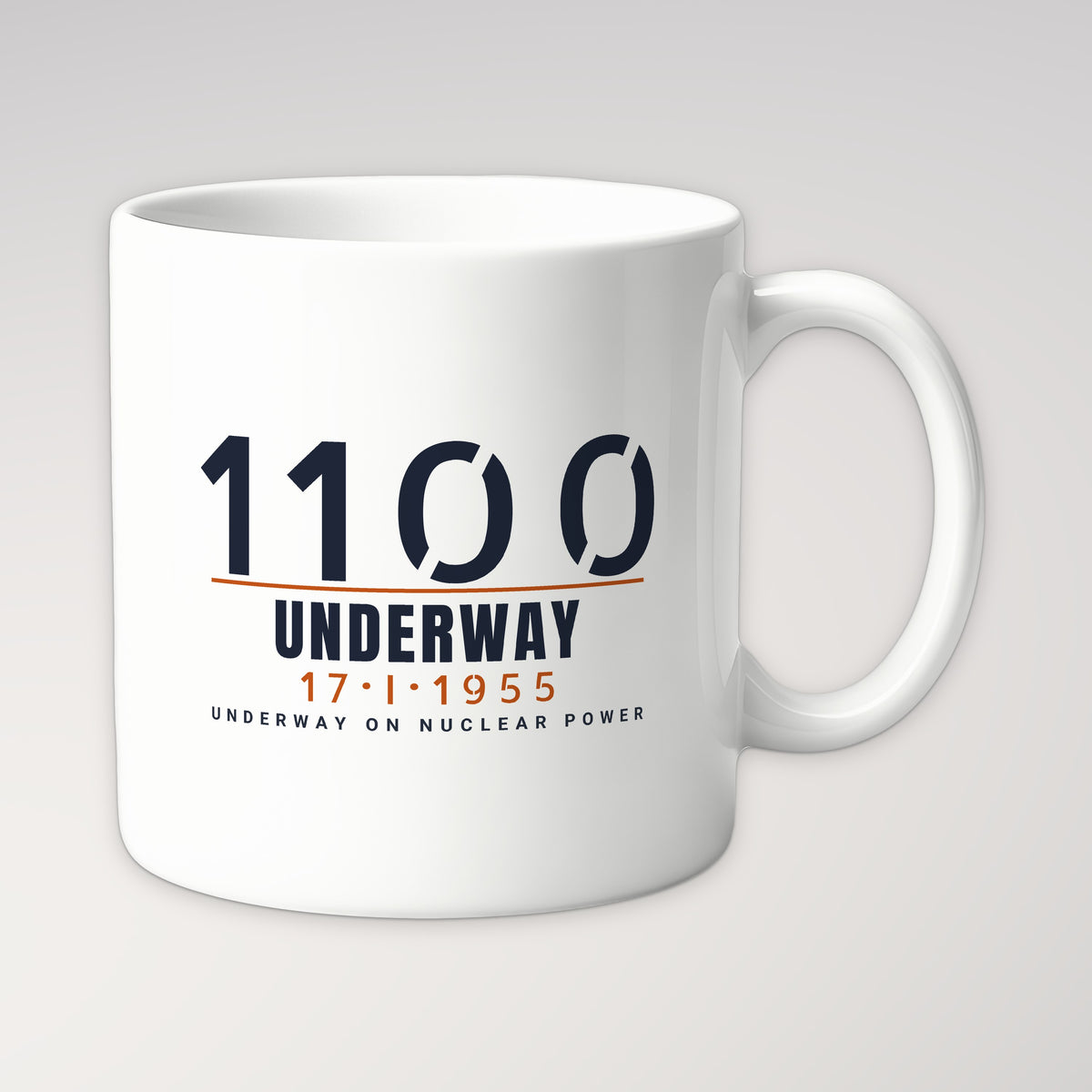 Underway on Nuclear Power 1100 Mug in white