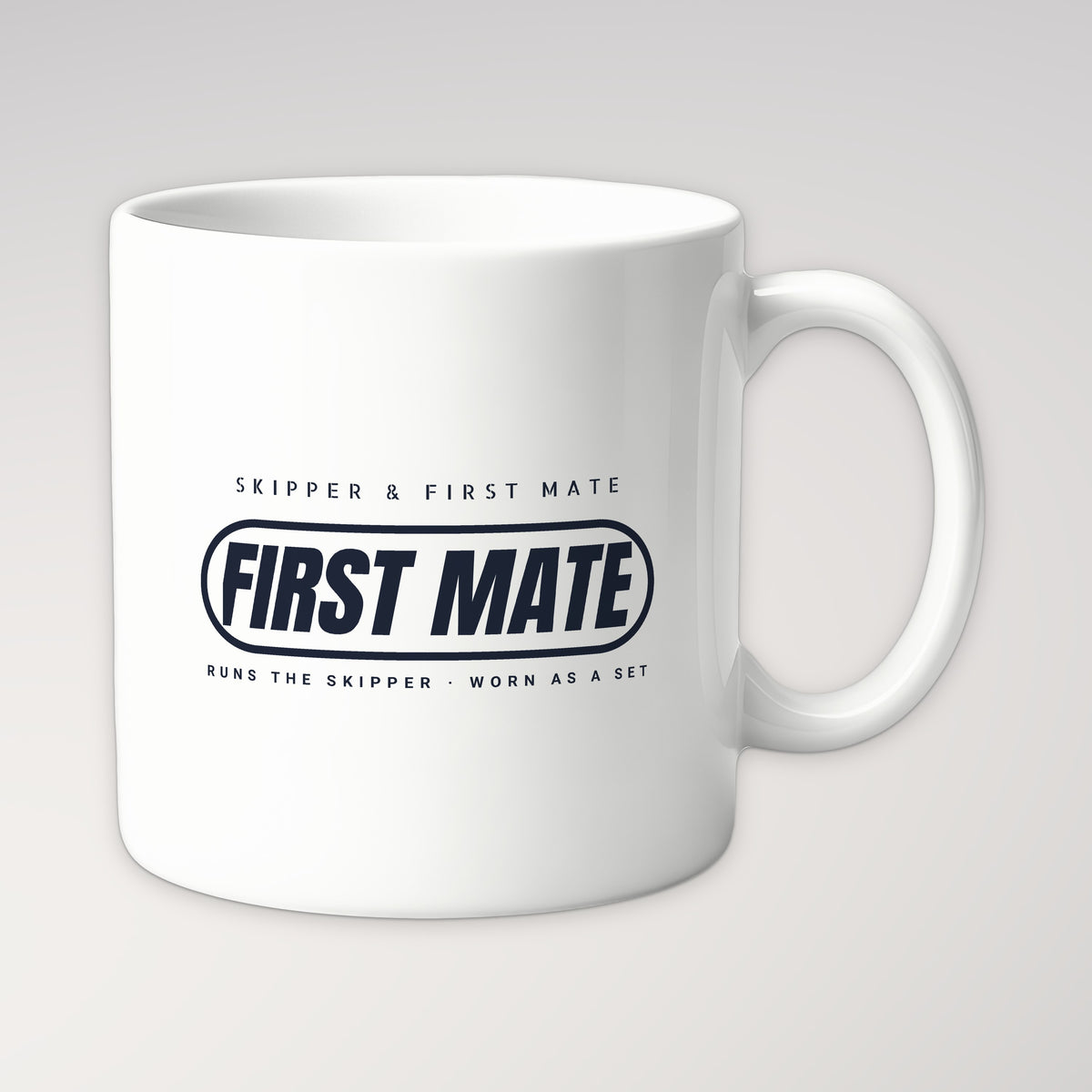 Skipper and First Mate First Mate Mug in white