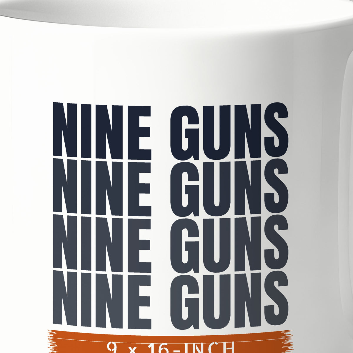 Nine Guns Pacific Echo Mug, print detail