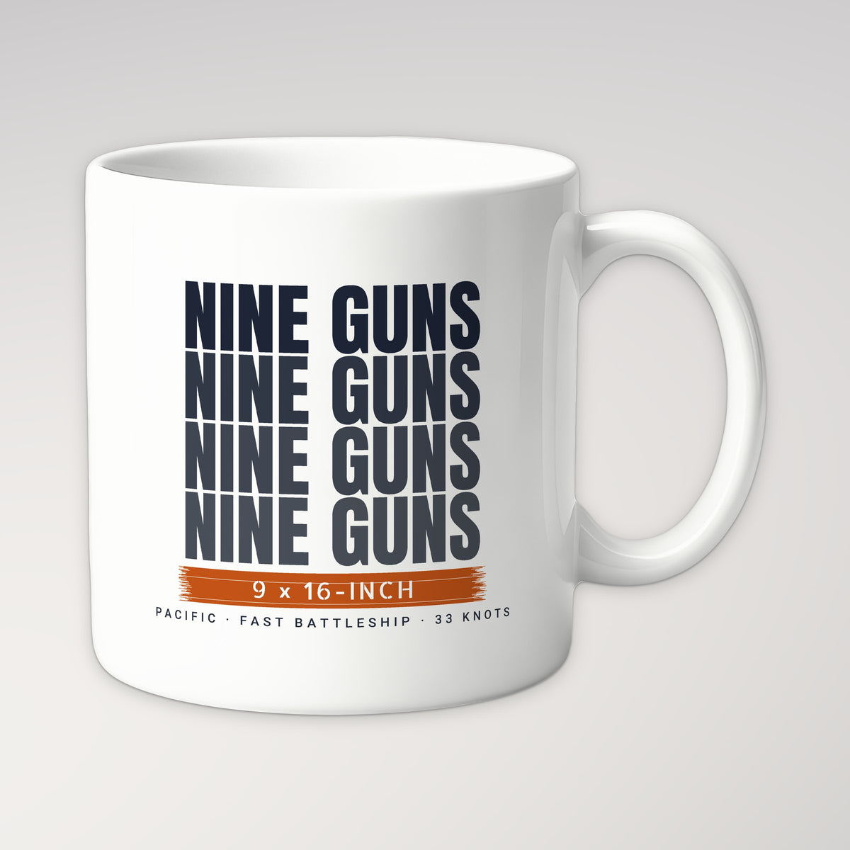 Nine Guns Pacific Echo Mug in white