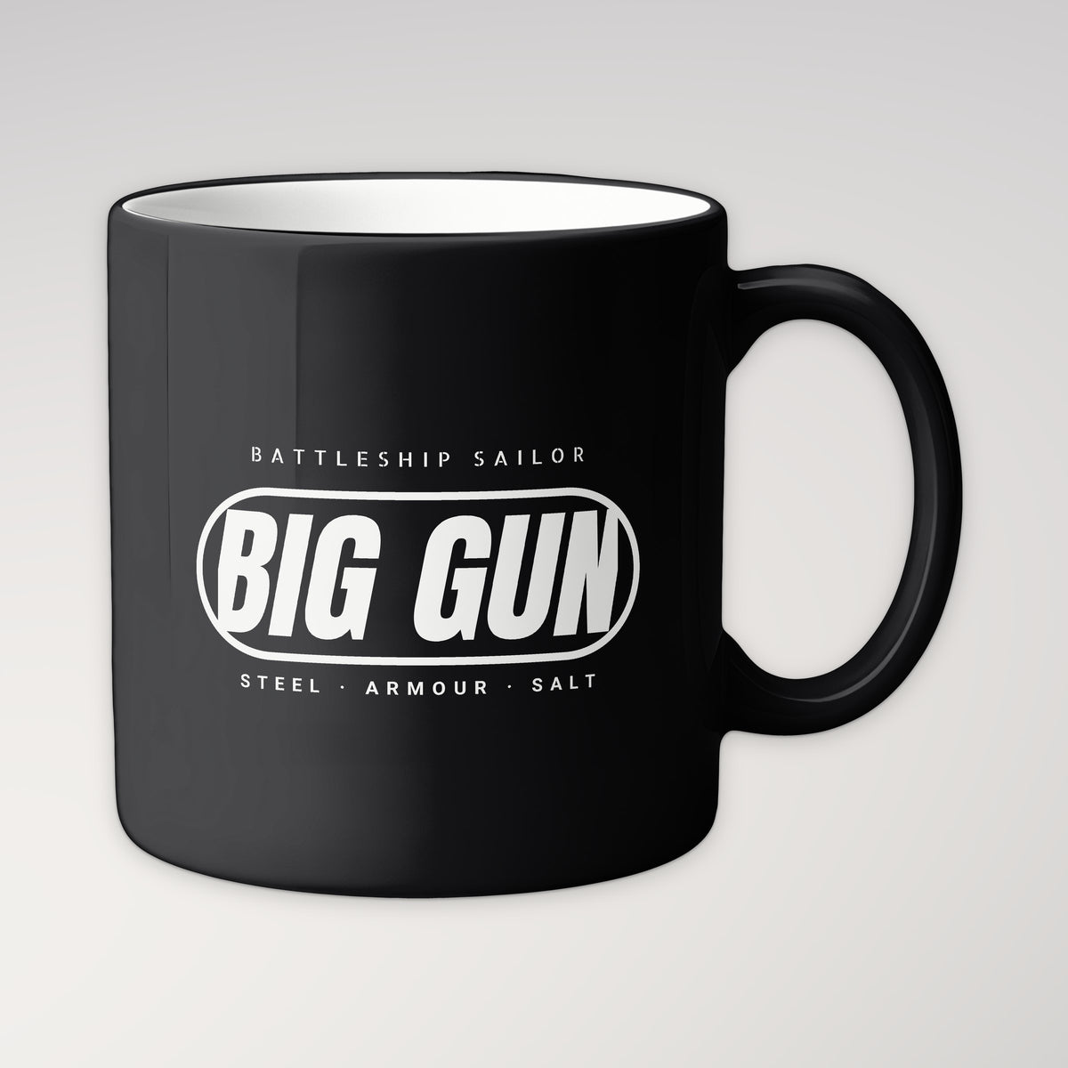 Big Gun Era Pill Mug in black