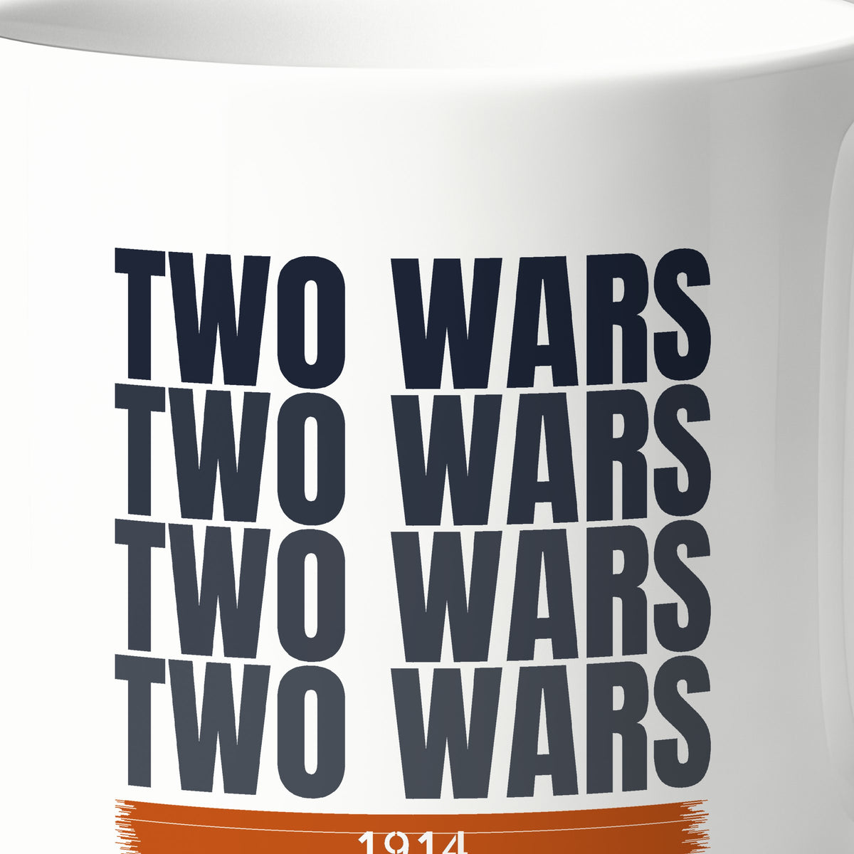 Two-War Battleship Echo Mug, print detail