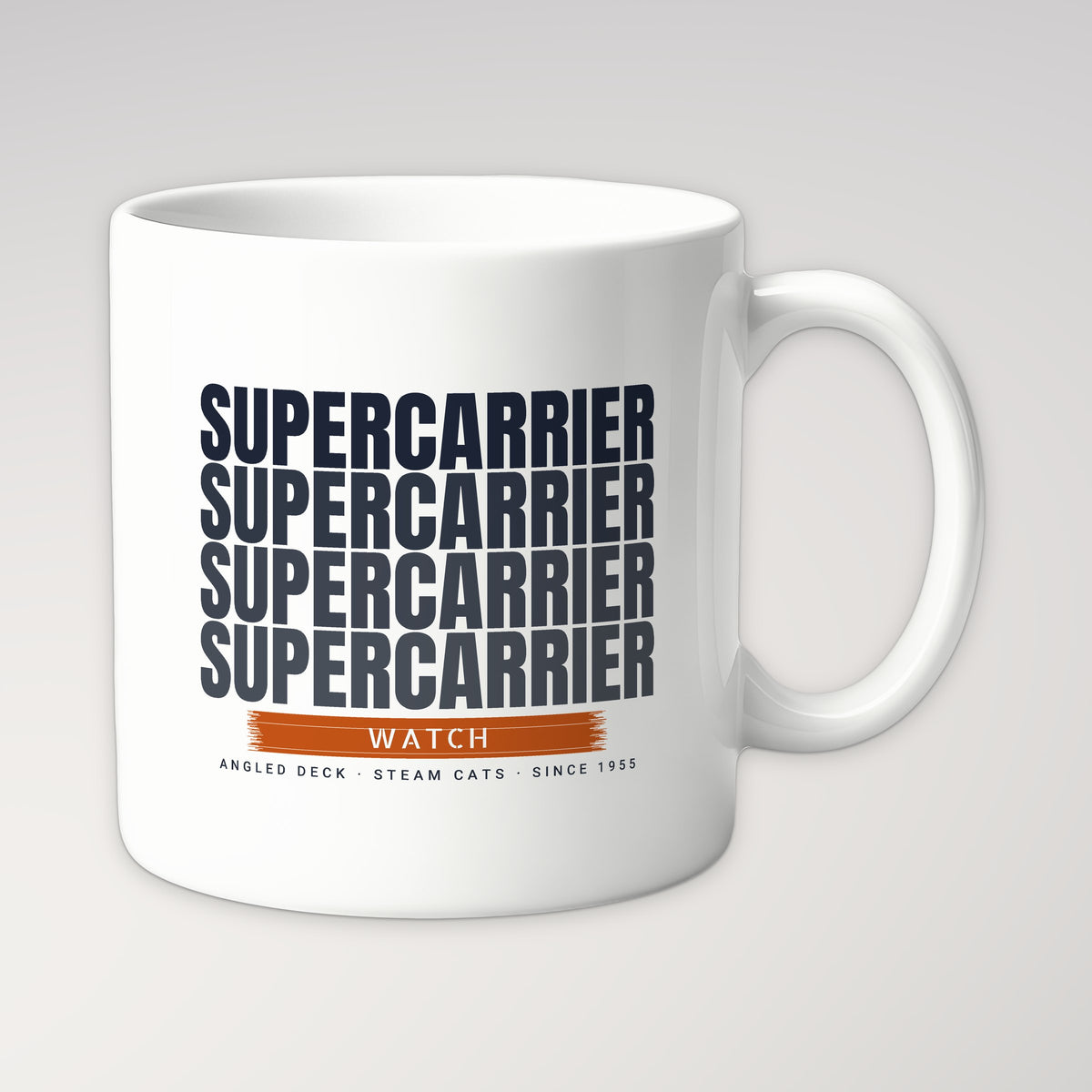 Supercarrier Watch Echo Mug in white