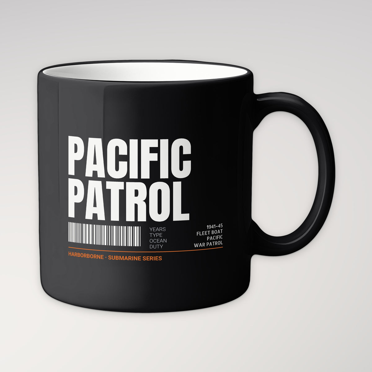 Pacific Patrol 1941–45 Tag Mug in black