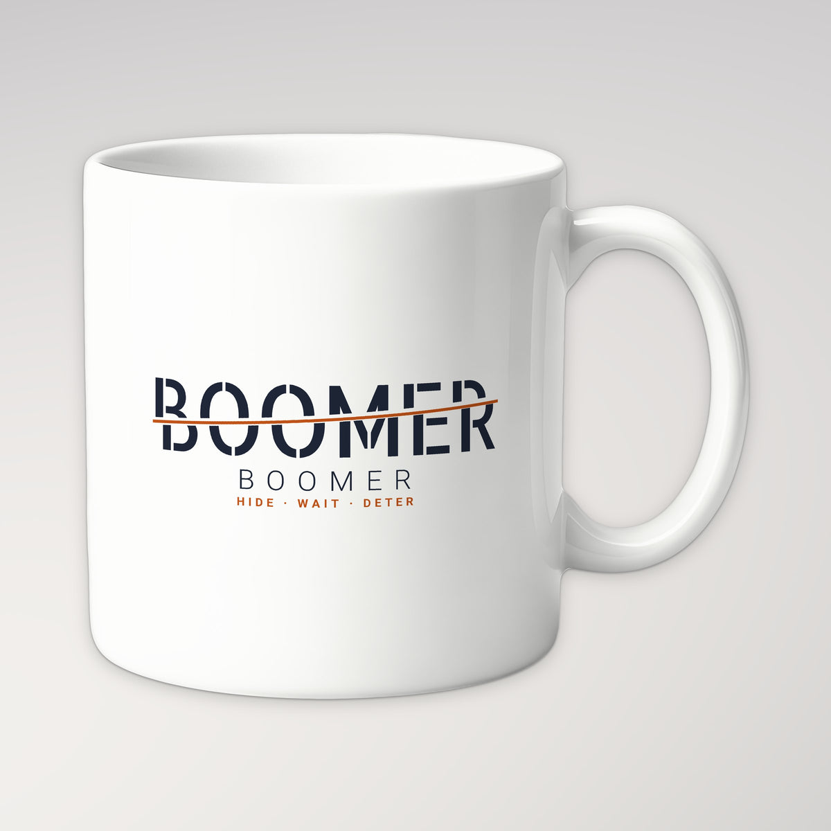 Fast Attack & Boomer Boomer Mug in white
