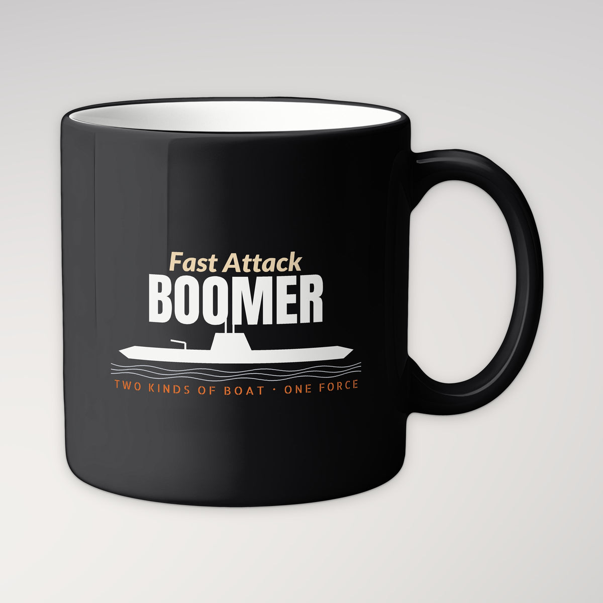 Fast Attack & Boomer Profile Mug in black