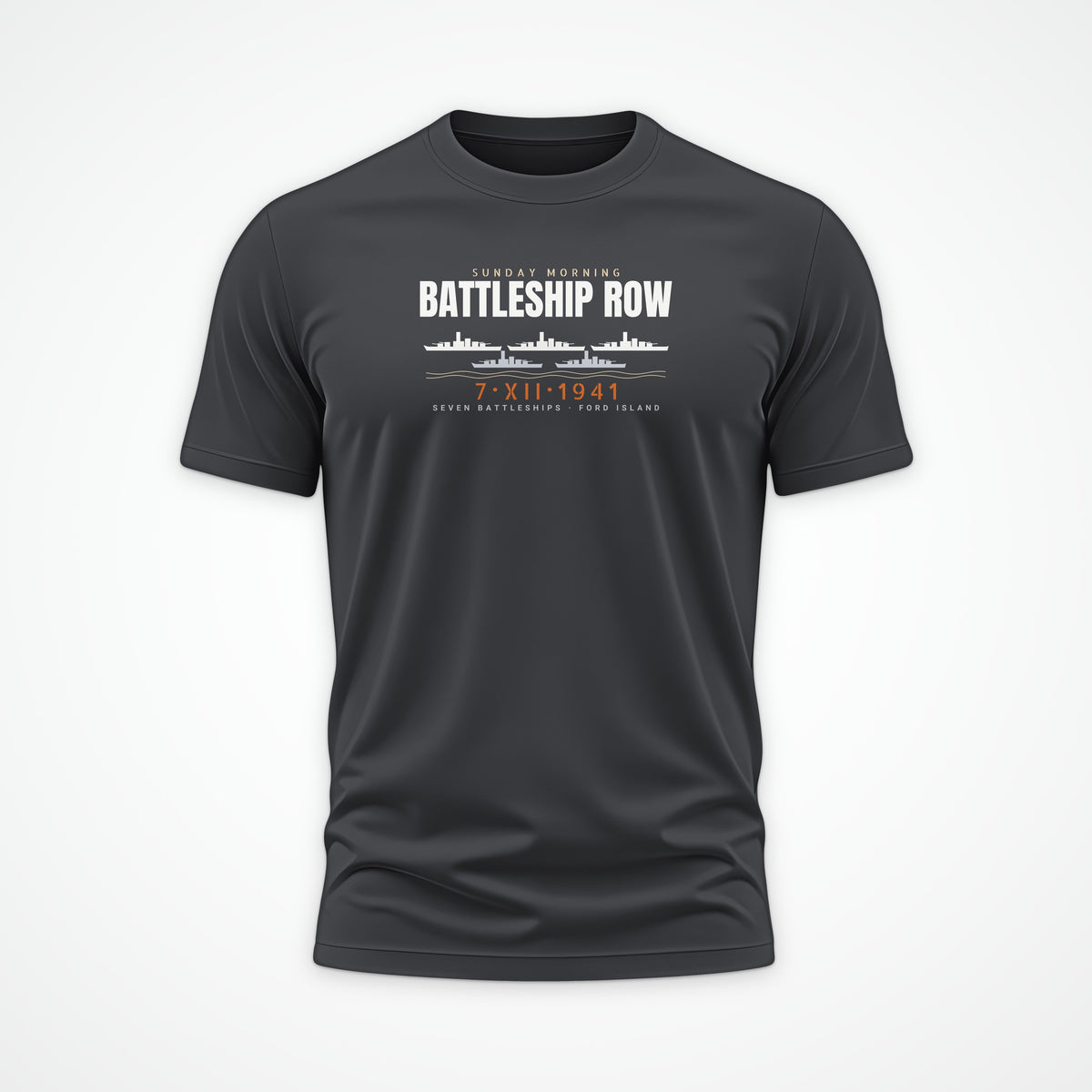 Battleship Row Sunday Morning Tee in Anthracite