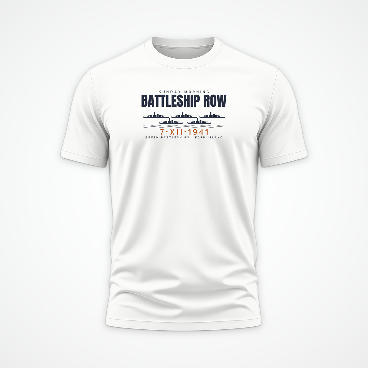 Battleship Row Sunday Morning Tee in White