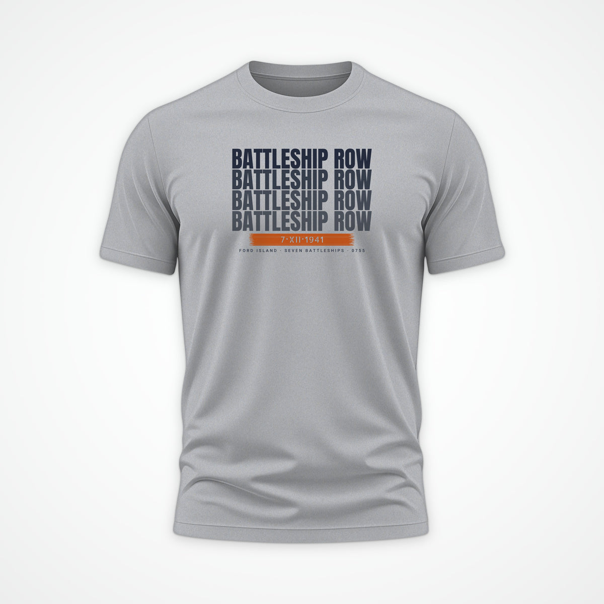 Battleship Row Echo Tee in Heather Grey