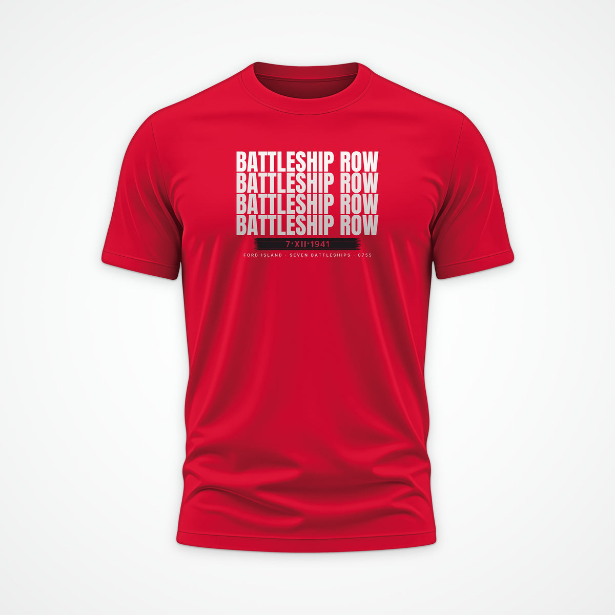 Battleship Row Echo Tee in Red