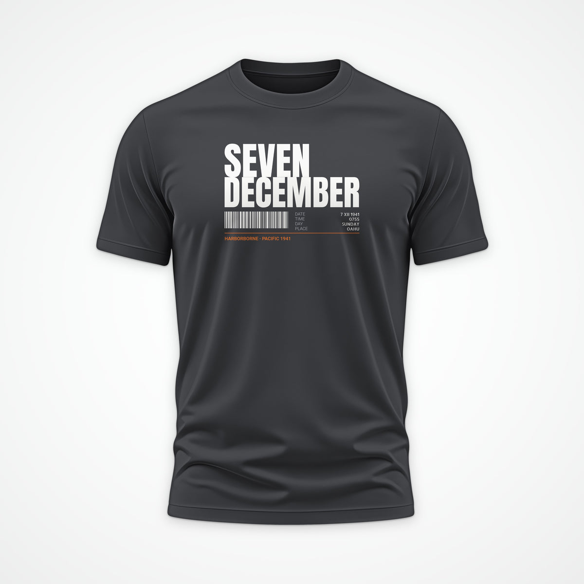 Seven December Tag Tee in Anthracite