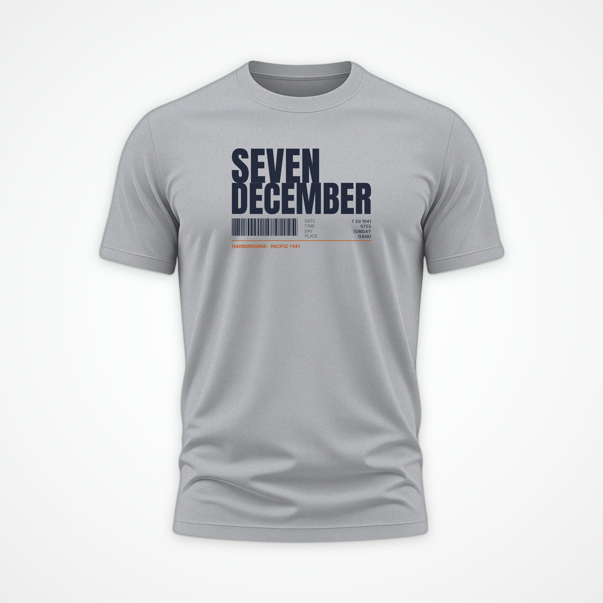 Seven December Tag Tee in Heather Grey