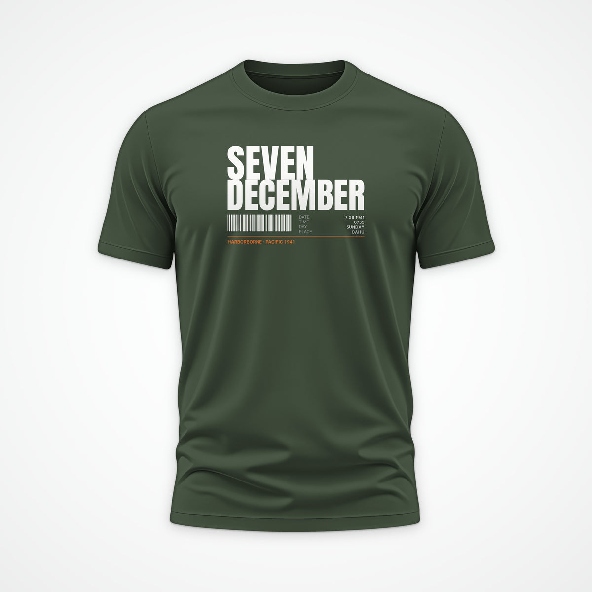 Seven December Tag Tee in Olive