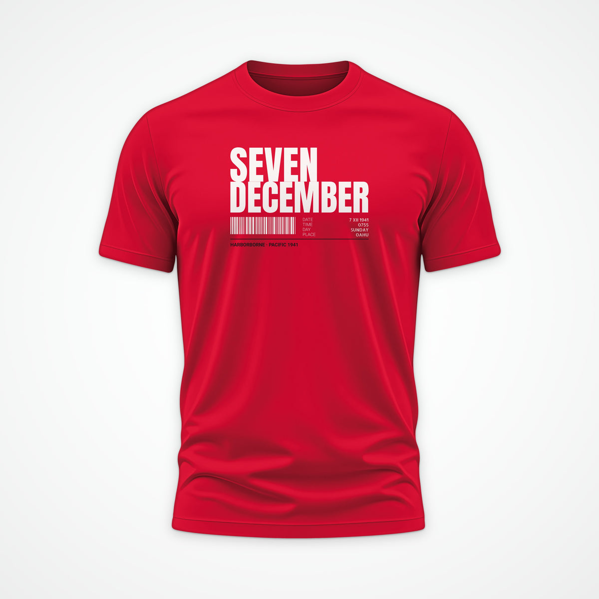 Seven December Tag Tee in Red