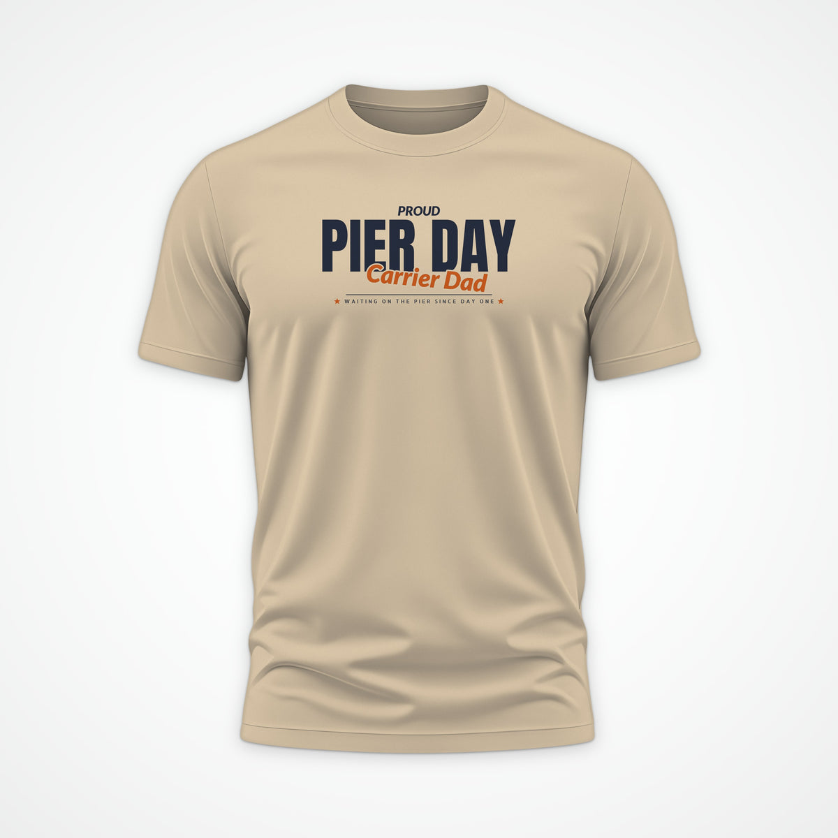 Pier Day Proud Carrier Dad Tee in Desert Dust