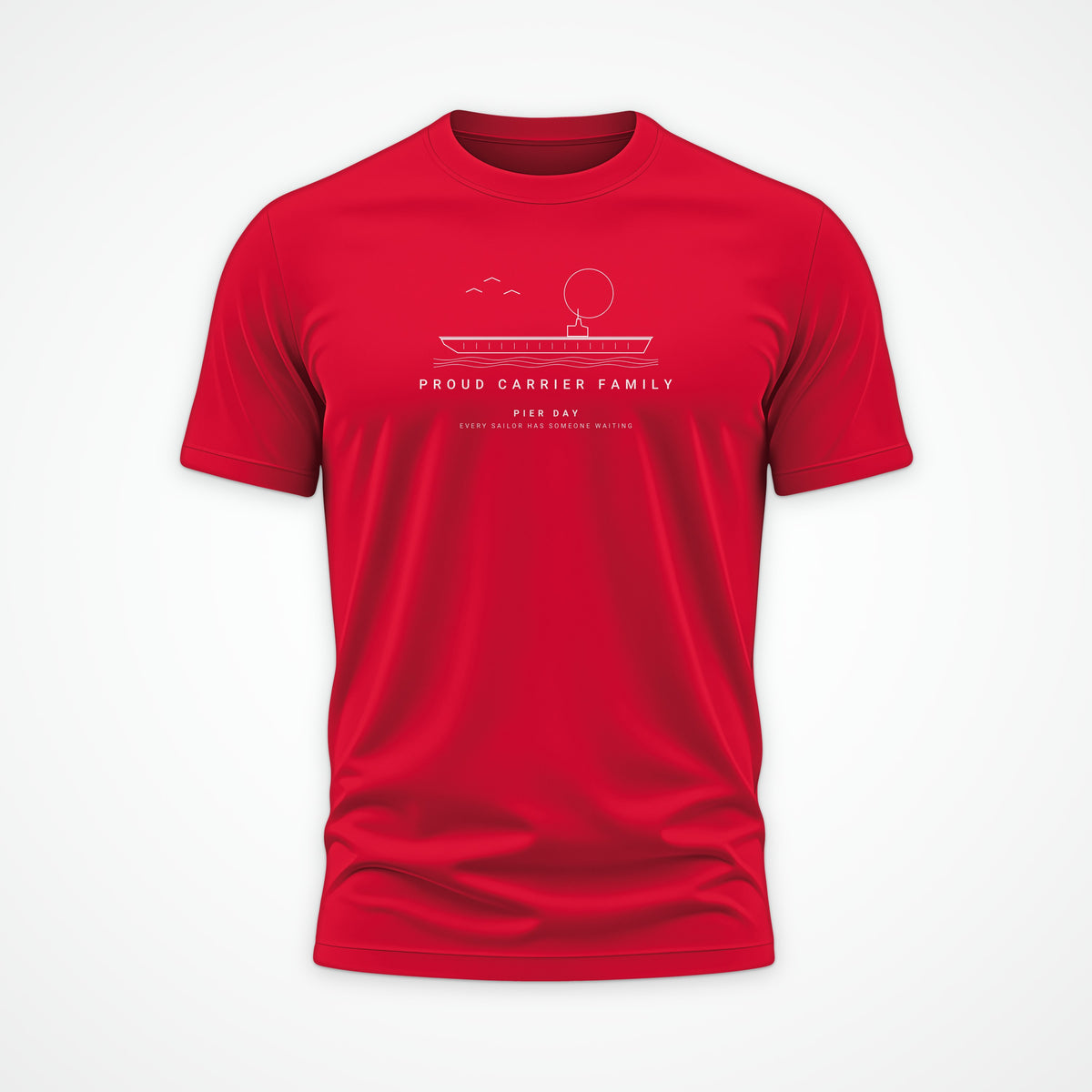 Pier Day Proud Carrier Family Tee in Red