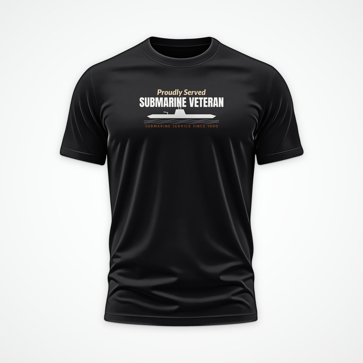 Proudly Served Submarine Veteran Tee in Black