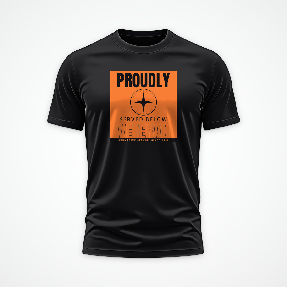 Proudly Served Below Poster Tee in Black