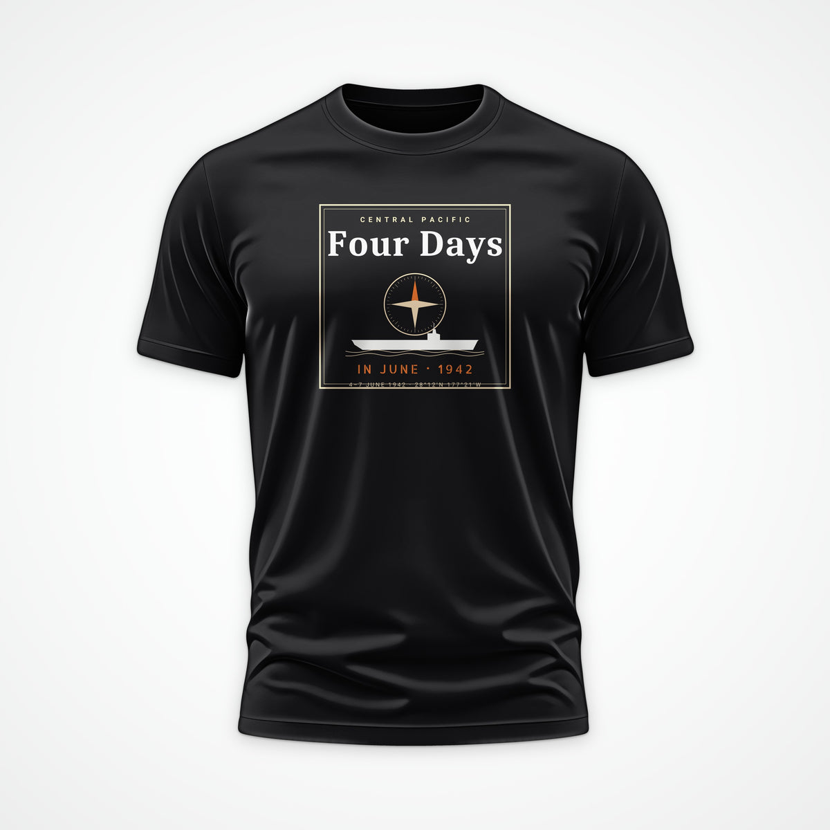 Four Days in June Frame Tee in Black