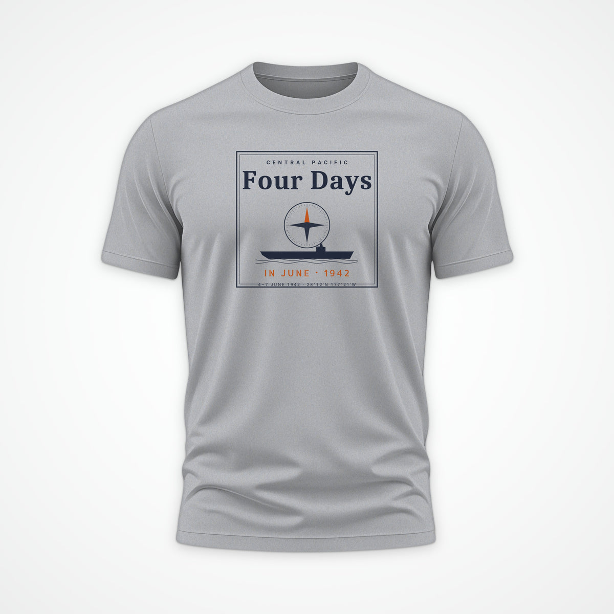 Four Days in June Frame Tee in Heather Grey
