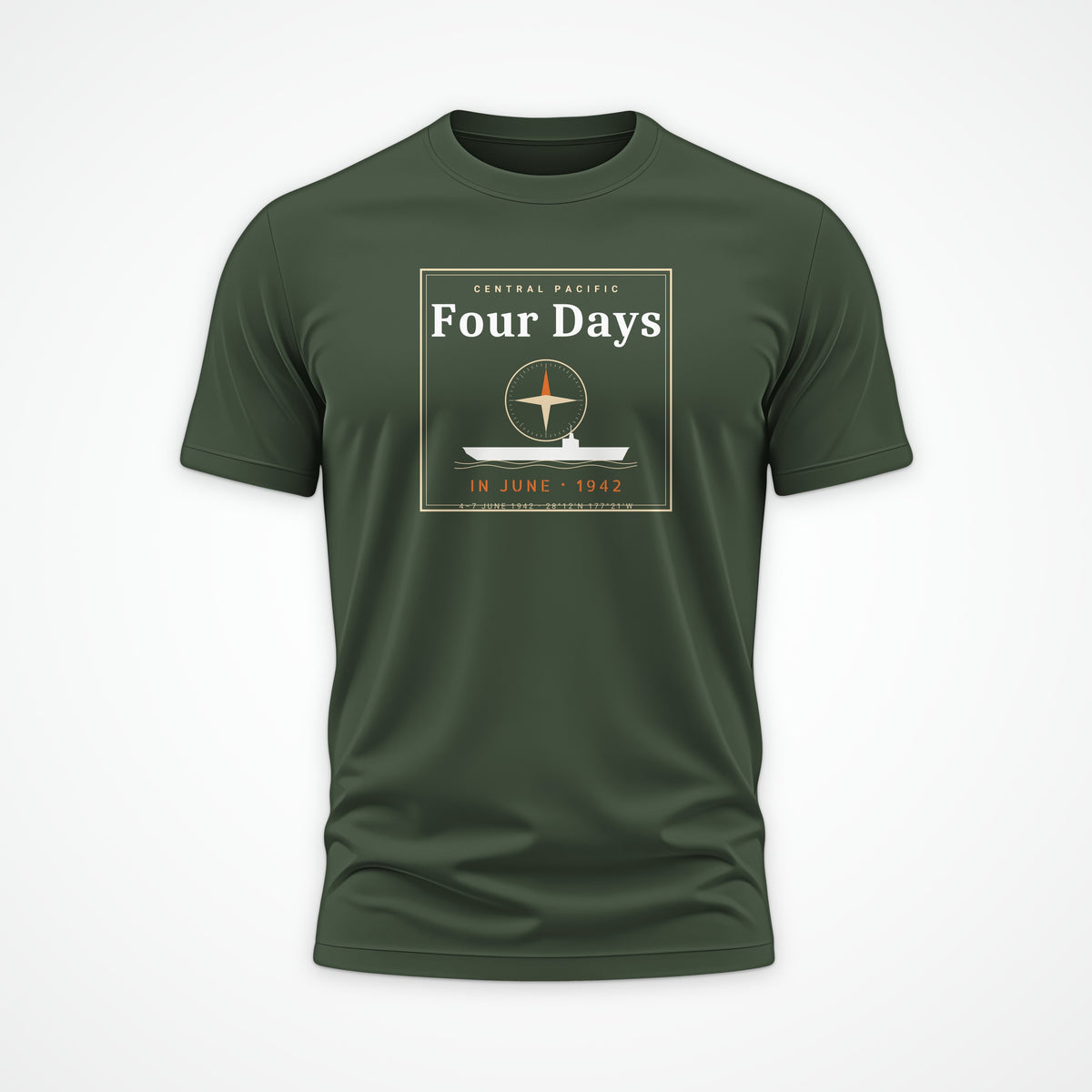 Four Days in June Frame Tee in Olive
