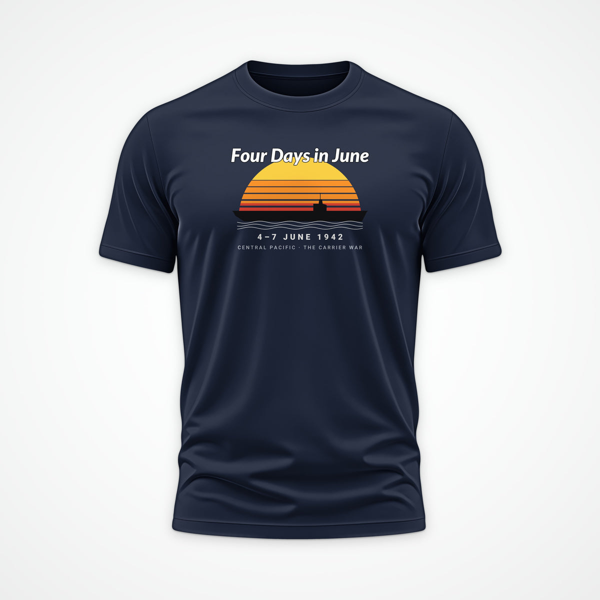 Four Days in June Sunset Tee in French Navy