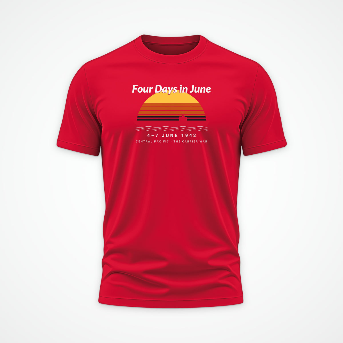 Four Days in June Sunset Tee in Red