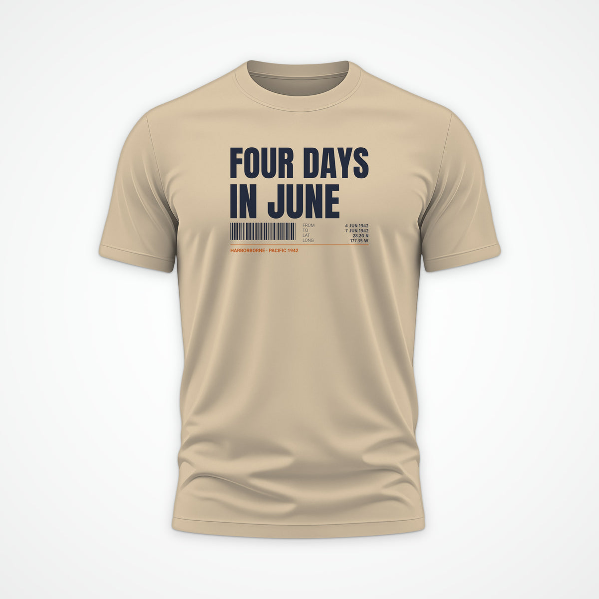 Four Days in June Tag Tee in Desert Dust
