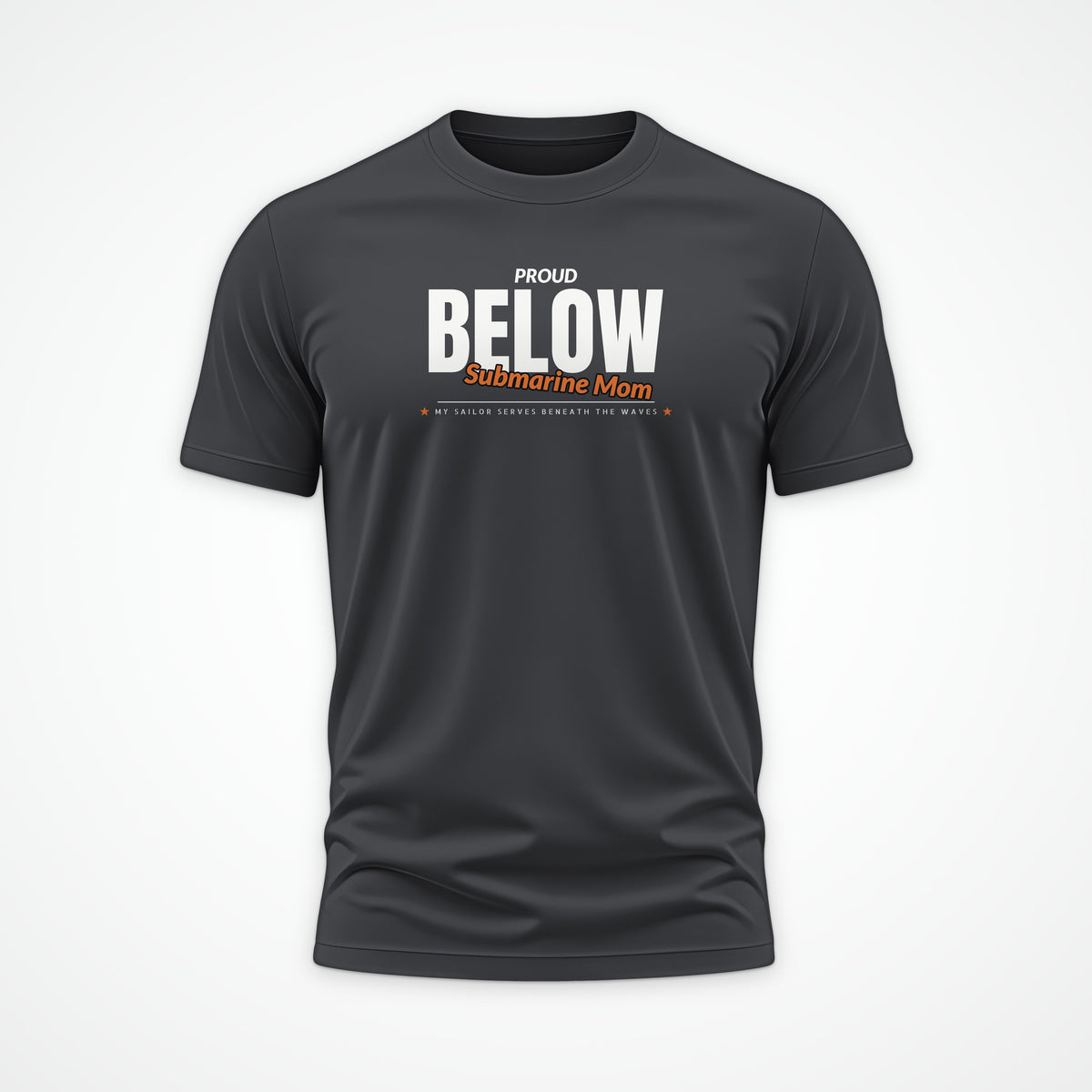 Proud Submarine Mom Tee in Anthracite
