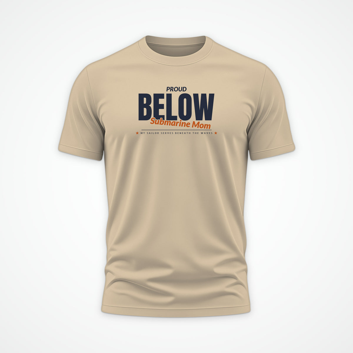 Proud Submarine Mom Tee in Desert Dust