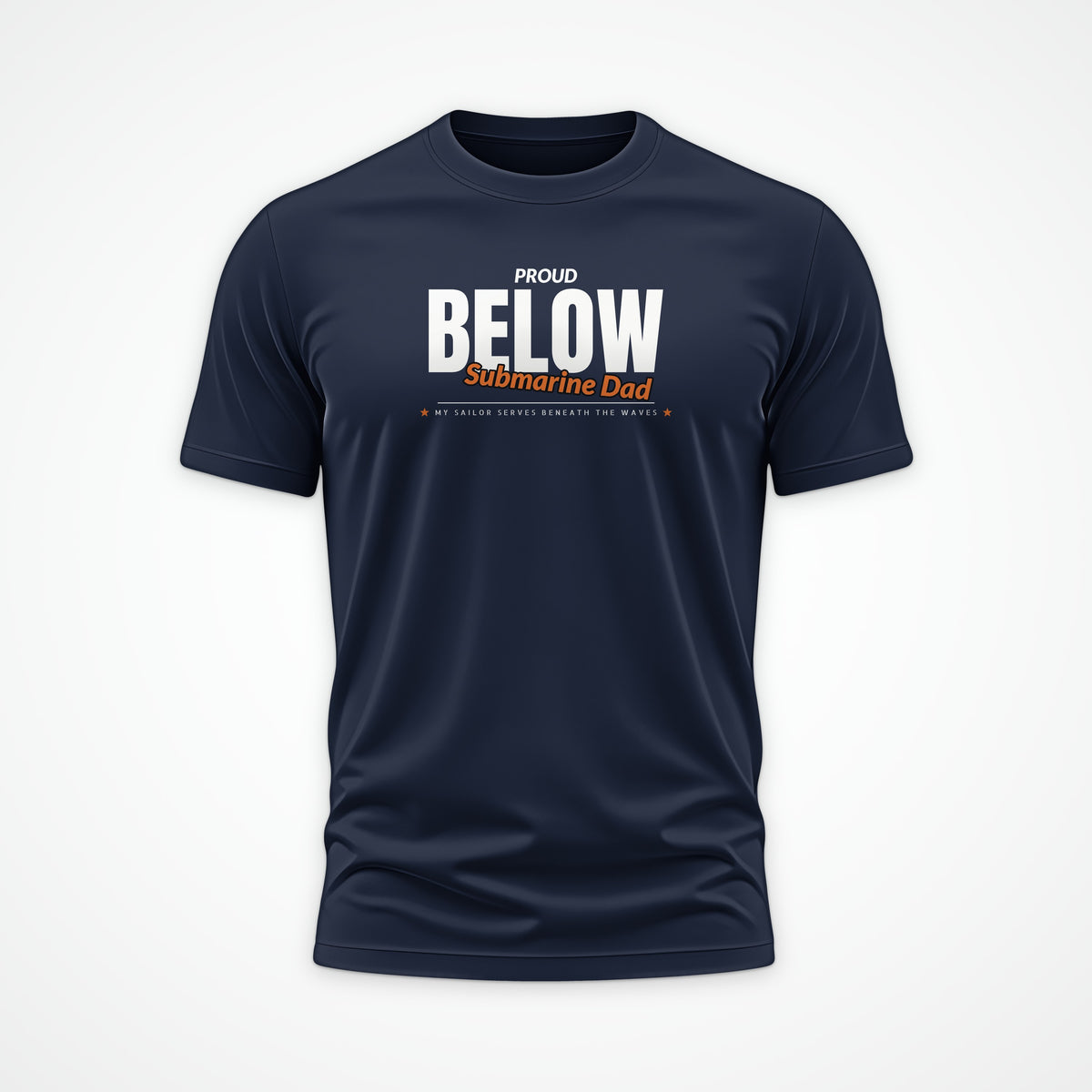 Proud Submarine Dad Tee in French Navy