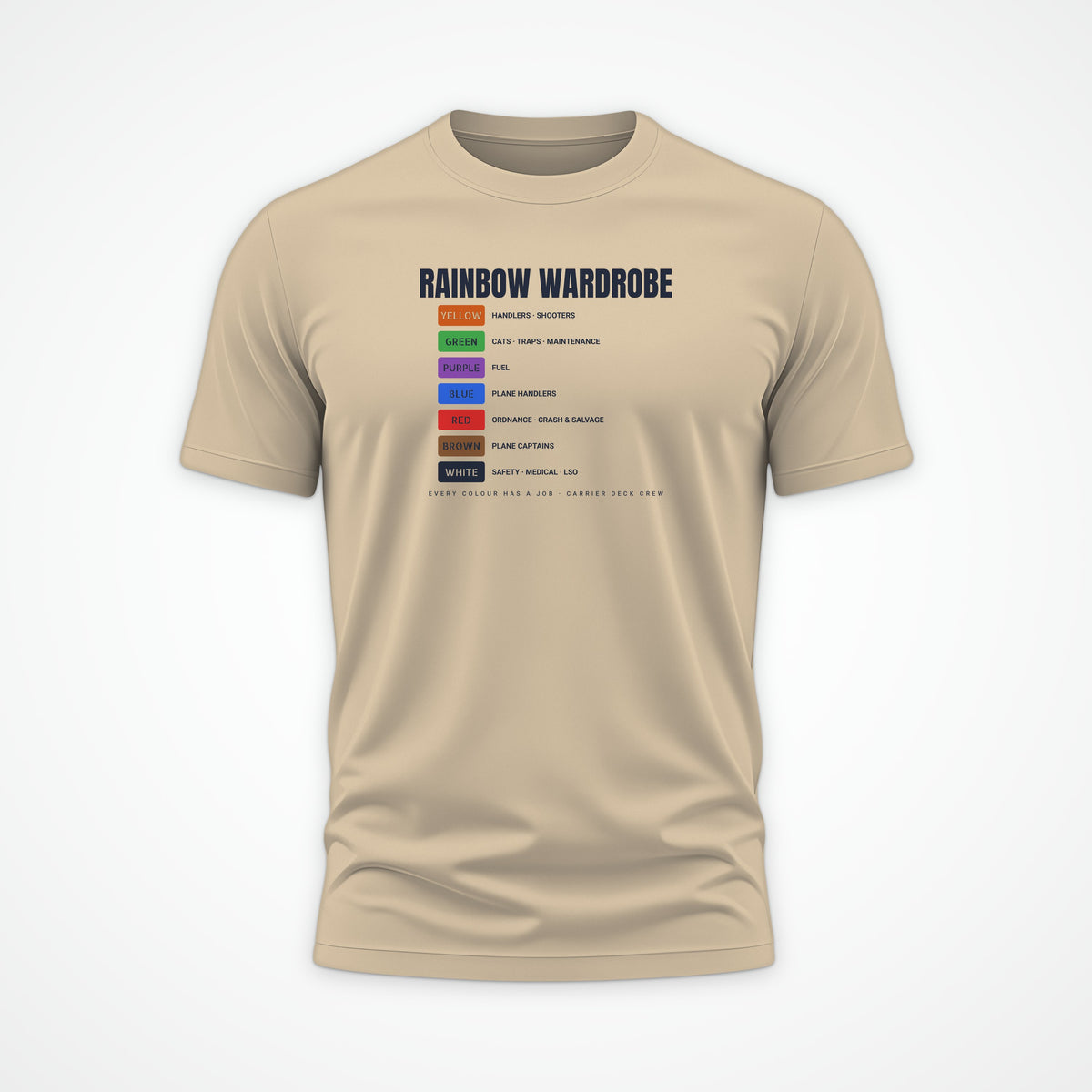Rainbow Wardrobe Roster Tee in Desert Dust