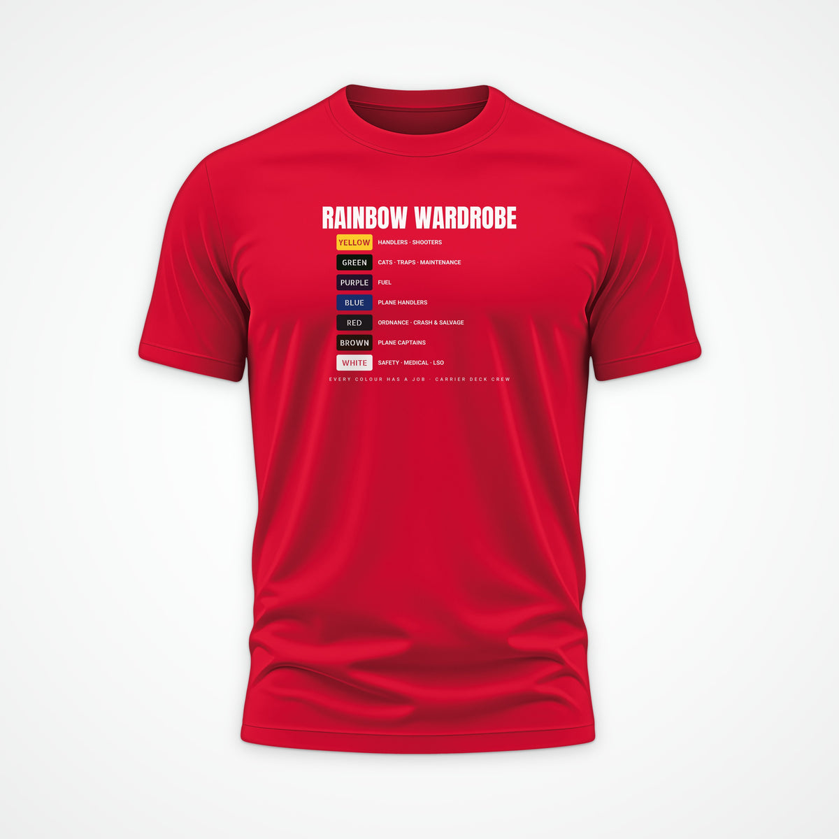 Rainbow Wardrobe Roster Tee in Red
