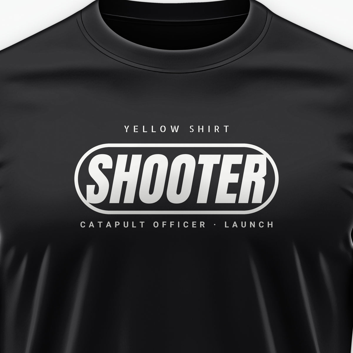 Rainbow Wardrobe Yellow Shirt Shooter Tee, front print detail