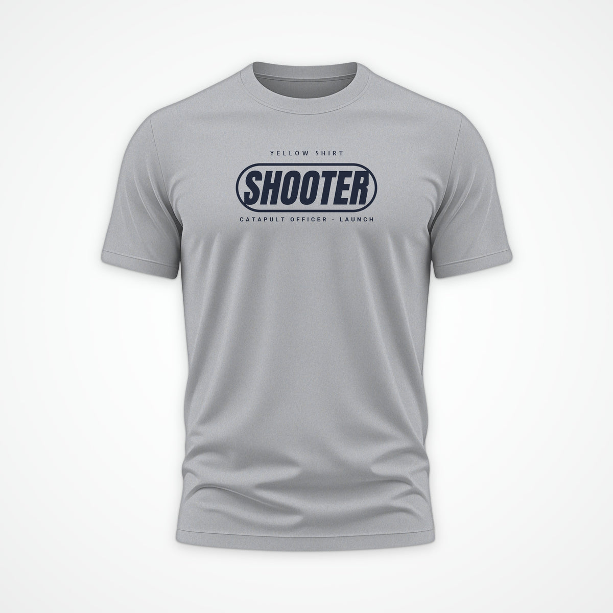 Rainbow Wardrobe Yellow Shirt Shooter Tee in Heather Grey