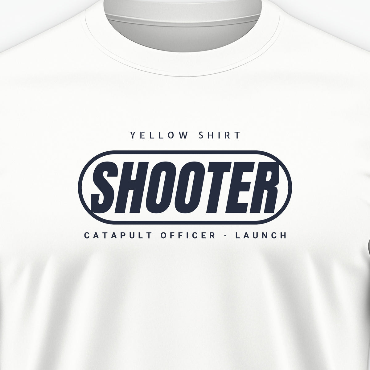 Rainbow Wardrobe Yellow Shirt Shooter Tee, front print detail