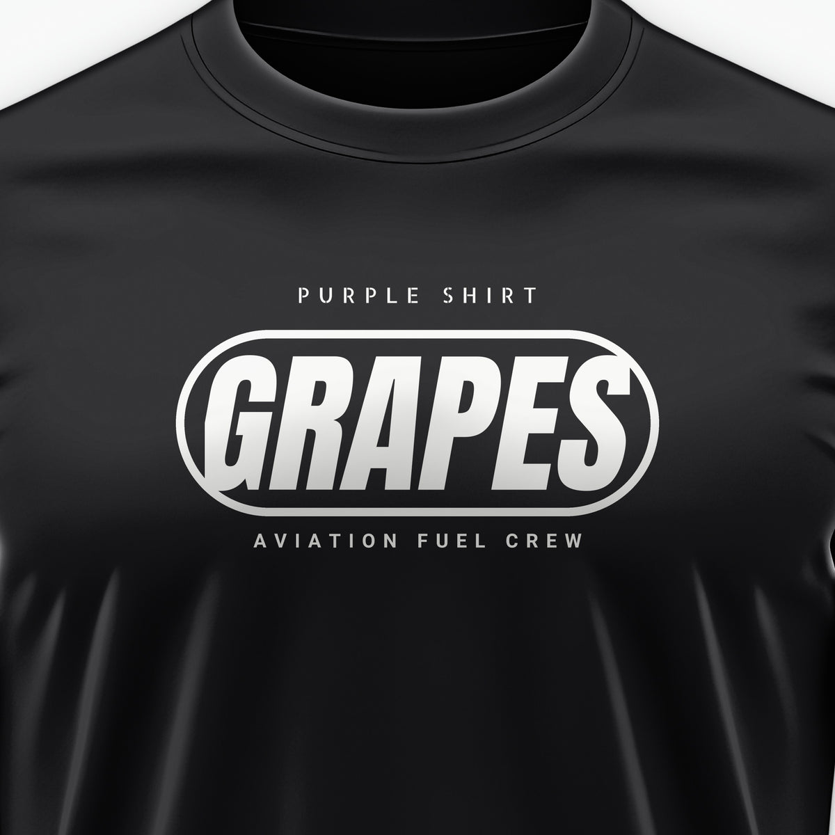 Rainbow Wardrobe Purple Shirt Grapes Tee, front print detail