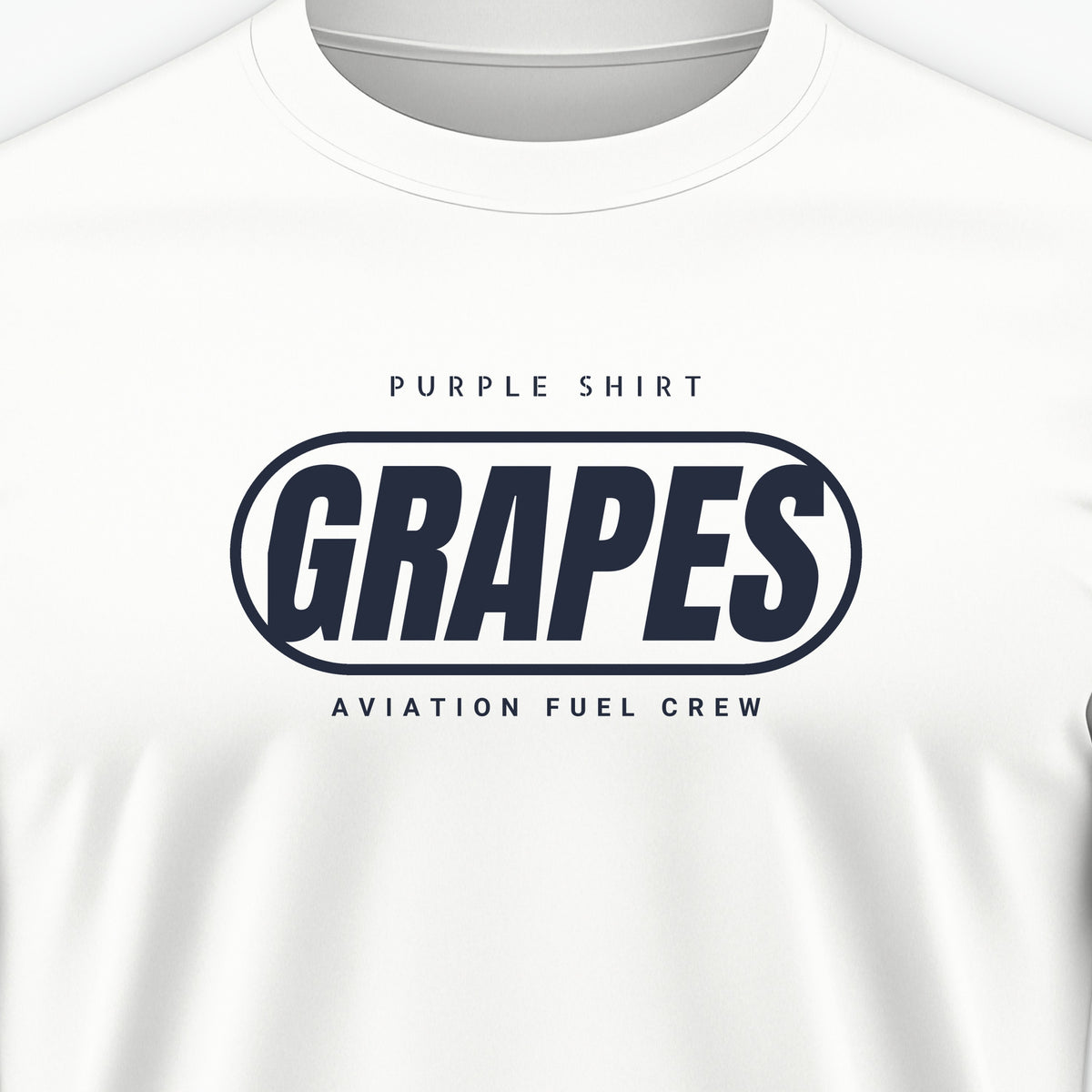 Rainbow Wardrobe Purple Shirt Grapes Tee, front print detail