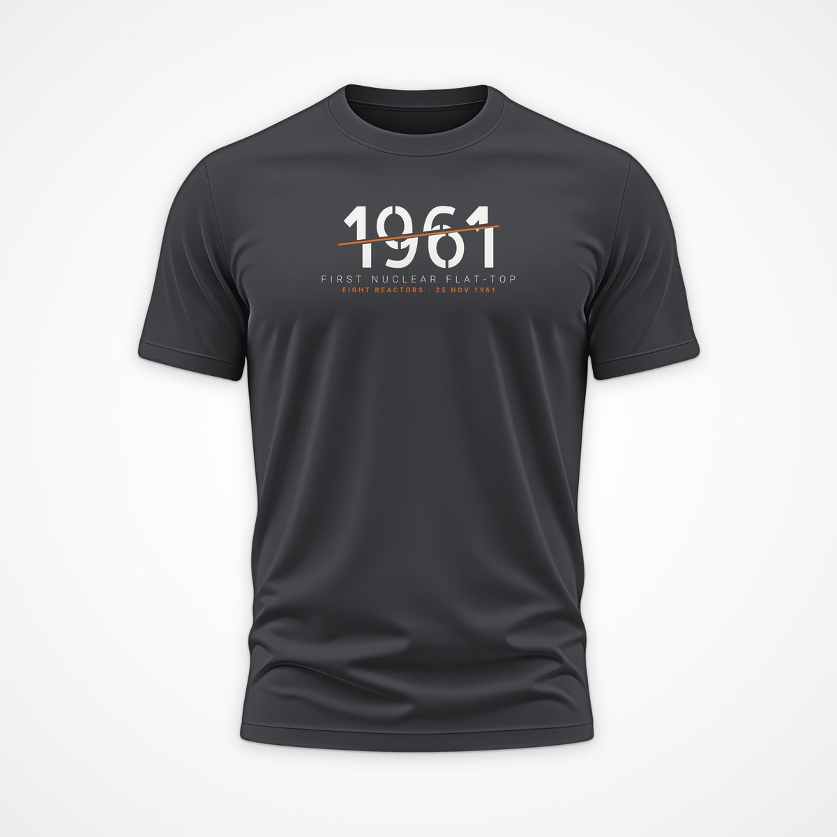 First Nuclear Flat-Top 1961 Sliced Tee in Anthracite