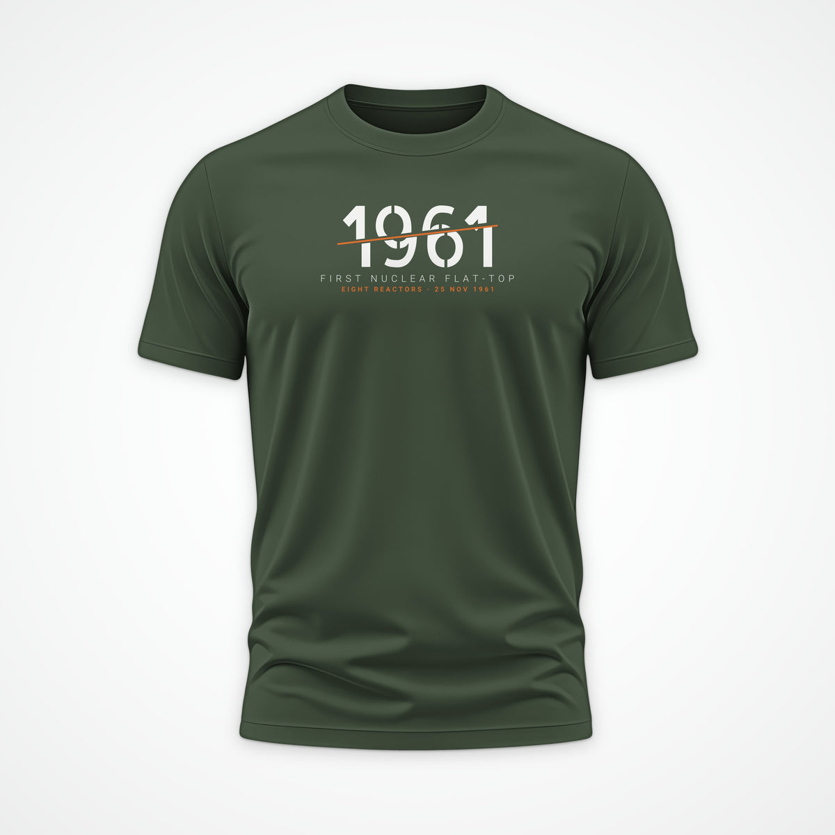 First Nuclear Flat-Top 1961 Sliced Tee in Olive