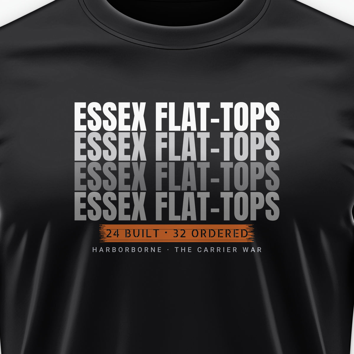 Essex Flat-Tops Echo Tee, front print detail