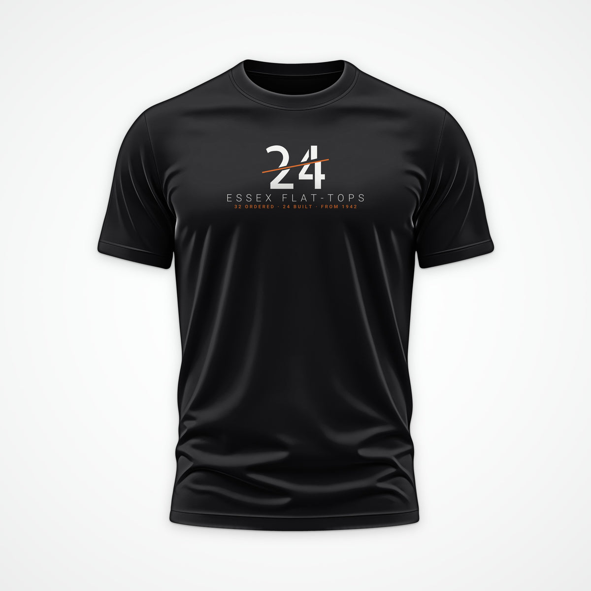 Essex Flat-Tops 24 Sliced Tee in Black