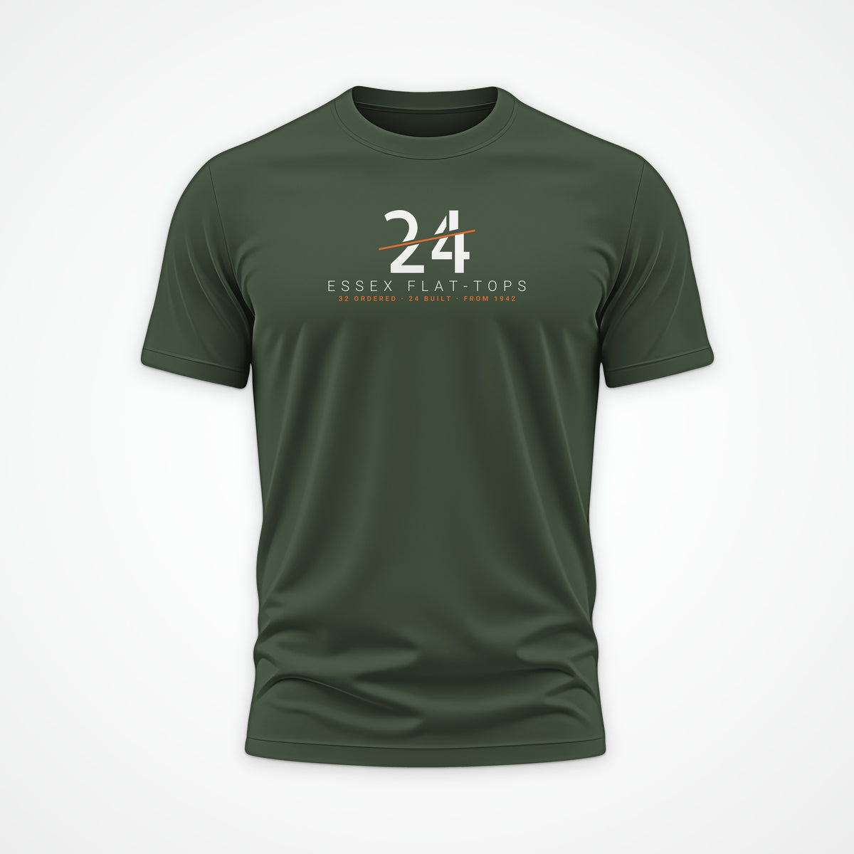 Essex Flat-Tops 24 Sliced Tee in Olive
