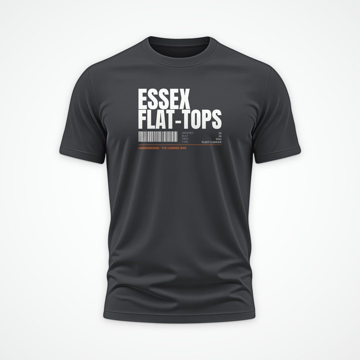 Essex Flat-Tops Tag Tee in Anthracite