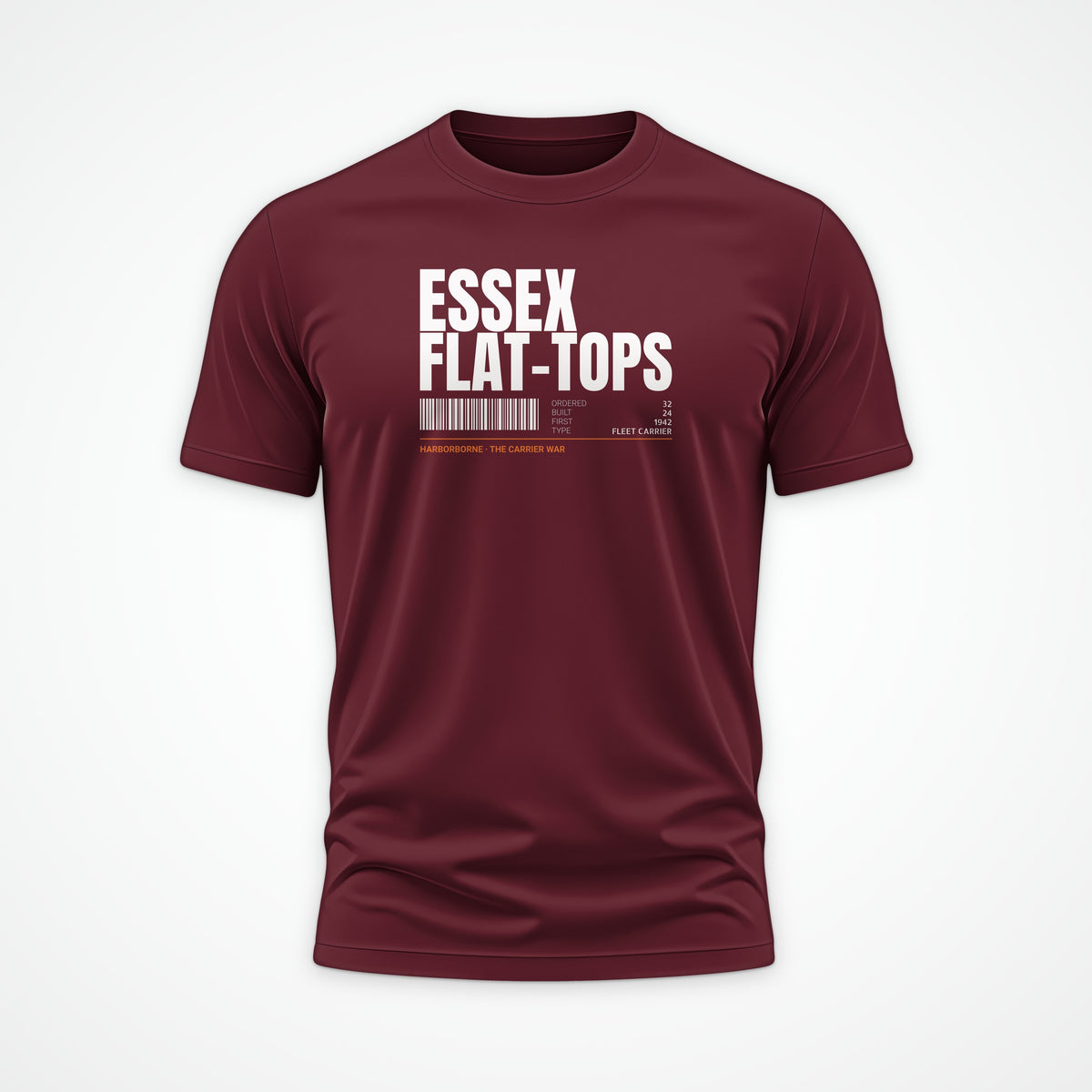 Essex Flat-Tops Tag Tee in Burgundy