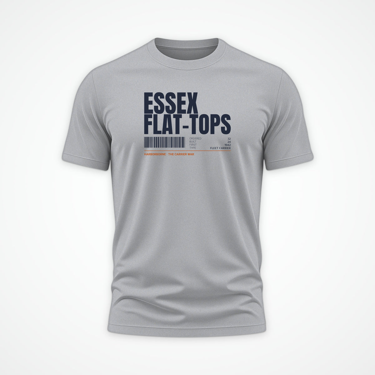 Essex Flat-Tops Tag Tee in Heather Grey