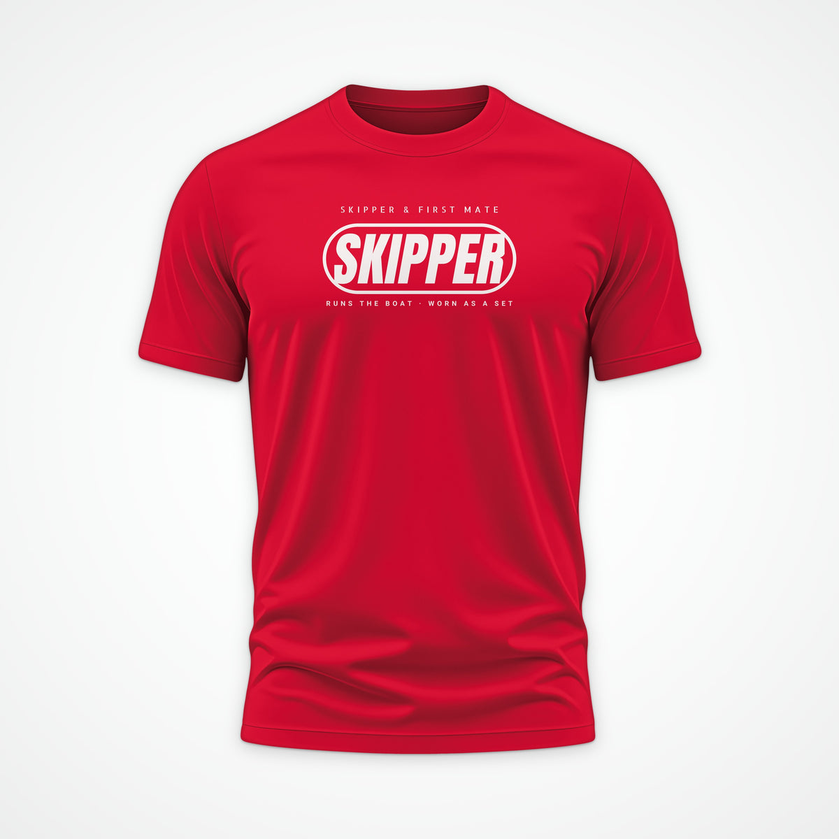 Skipper and First Mate Skipper Tee in Red